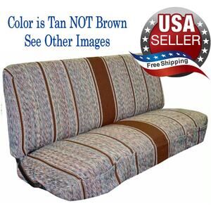 NEW Saddle Blanket Truck Bench Seat Cover Fits Chevrolet Dodge Ford Trucks • TAN